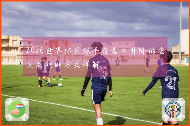 2026世界杯买球平台盘口升降的含义及判断方式详解